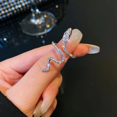 Zirconia Snake Ring