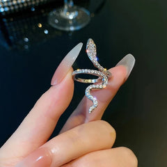 Zirconia Snake Ring