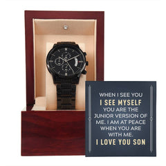 Black Chronograph Watch - For Son When I See You